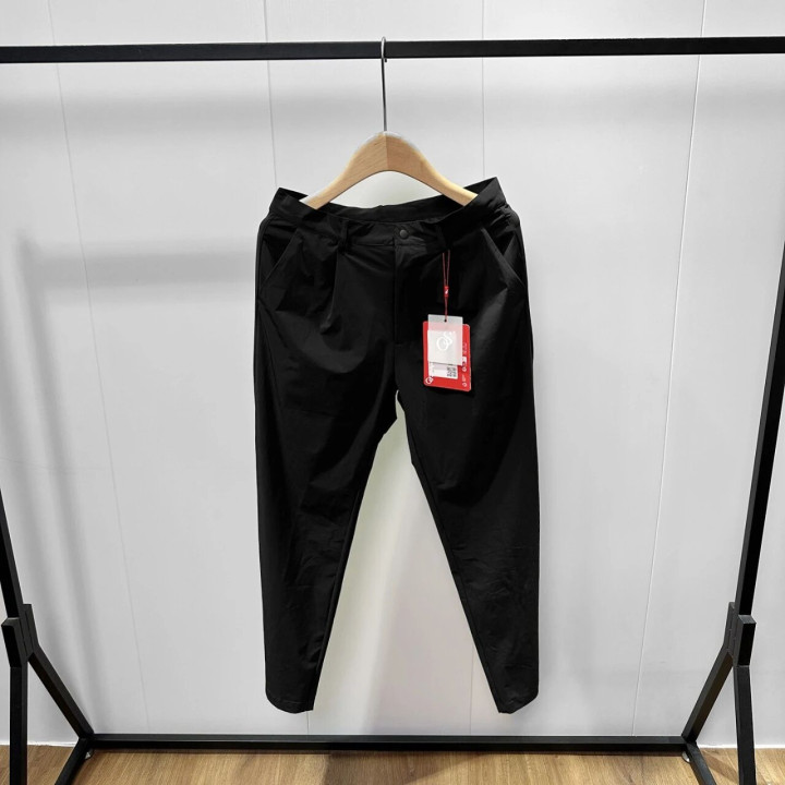 Men Straight Leg Casual Pants High Elastic Quick Dry Breathable Functional Trousers Anti-Wrinkle Multi-Pocket Work Commuting | A