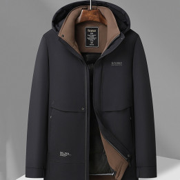Mens Detachable Liner Hooded Down Jacket | Anvare