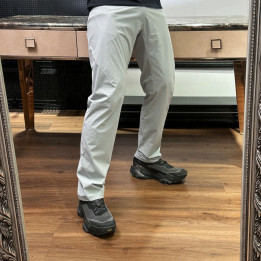 Men Straight Fit Tech Wear Pants Lightweight Quick Dry Water Repellent Stretch Nylon Trousers Wrinkle Free Business Office Ca | 
