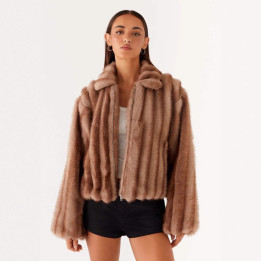 New Eco-friendly Faux Fur Coat For Womenwarm Outerwear | Anvare