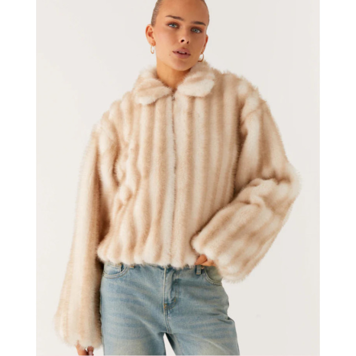 New Eco-friendly Faux Fur Coat For Womenwarm Outerwear | Anvare