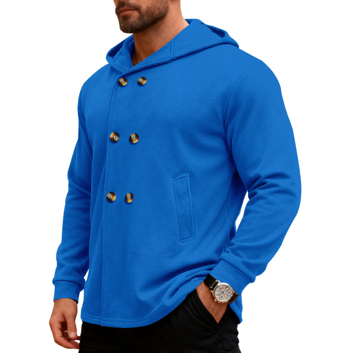 Mens Mid-Length Slim-Fit Hooded Trench Coat | Anvare