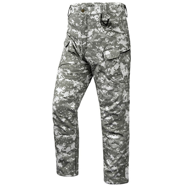 Factory Direct Sale Ix7 Fleece-Lined Tactical Pants Men's Winter Outdoor Jacket Thickened Warm Military Fan Cargo Pants | Anvare