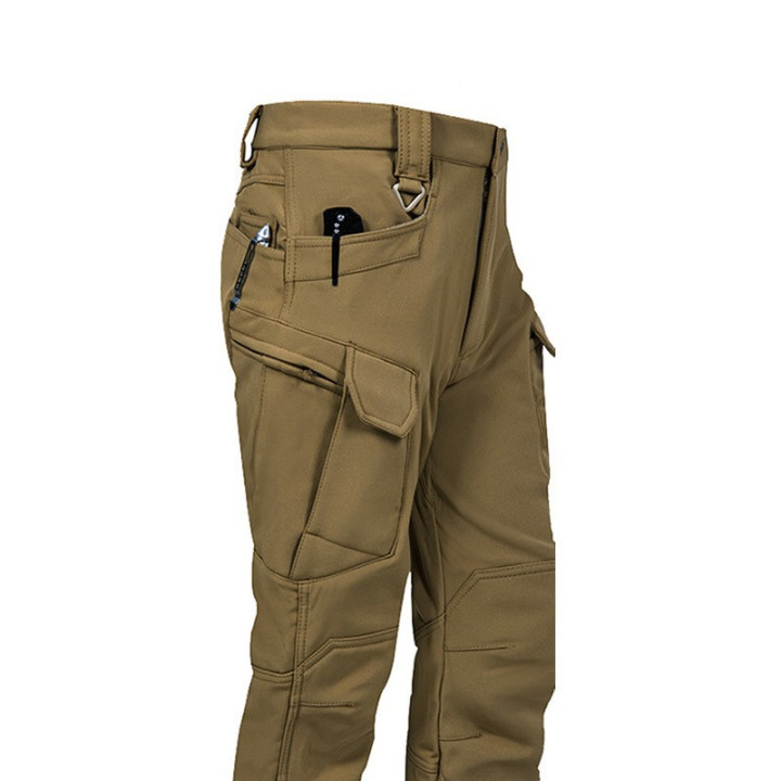 Factory Direct Sale Ix7 Fleece-Lined Tactical Pants Men's Winter Outdoor Jacket Thickened Warm Military Fan Cargo Pants | Anvare