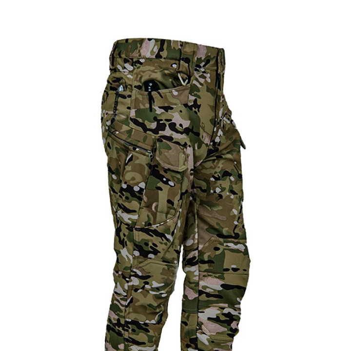 Factory Direct Sale Ix7 Fleece-Lined Tactical Pants Men's Winter Outdoor Jacket Thickened Warm Military Fan Cargo Pants | Anvare