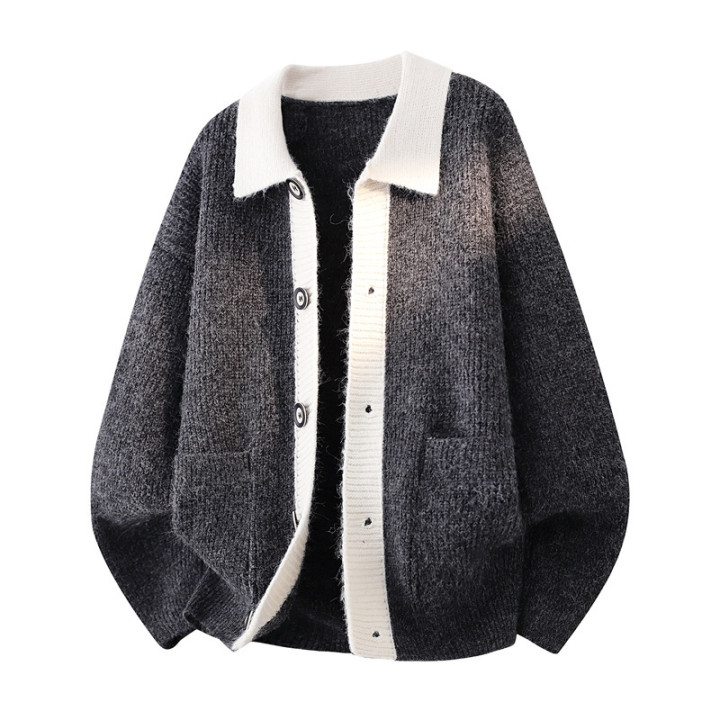 Autumn And Winter Fashionable Lapel Cardigan For Teen Boys | Anvare