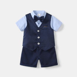 New Summer Thin Short-sleeve Outfit For Baby Boys | Anvare