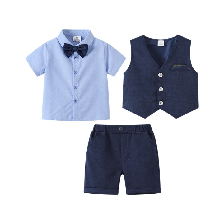 New Summer Thin Short-sleeve Outfit For Baby Boys | Anvare