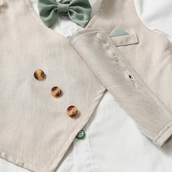 Baby Spring And Autumn Faux Vest Long-sleeve Boys Set | Anvare