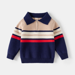 Fashionable Childrens Clothing Boys Lapel Sweater | Anvare