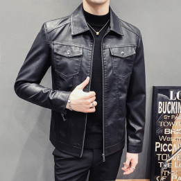 Fall Winter Men Quilted Casual Leather Clothing | Anvare
