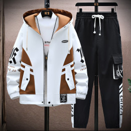 Fall Jacket Trousers Men Leisure Set | Anvare