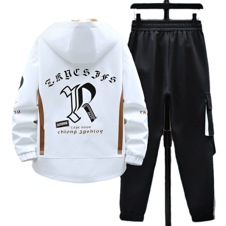 Fall Jacket Trousers Men Leisure Set | Anvare