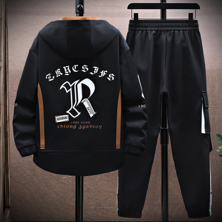 Fall Jacket Trousers Men Leisure Set | Anvare