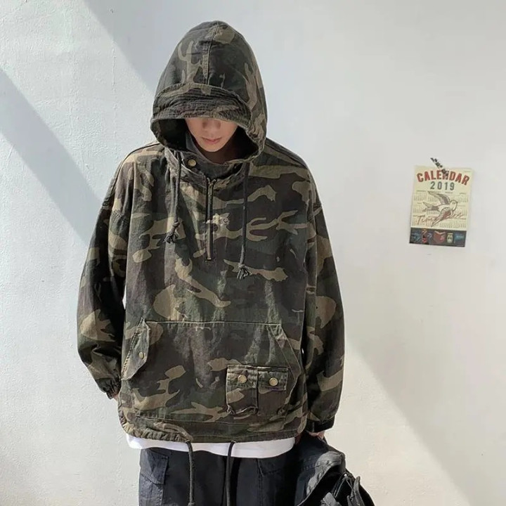 Mens Camouflage Tactical Work Jacket | Anvare