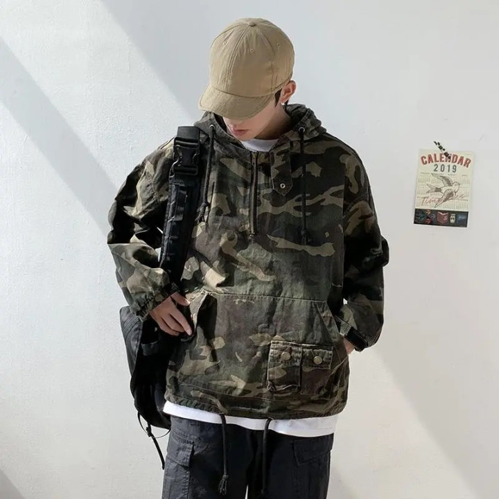 Mens Camouflage Tactical Work Jacket | Anvare