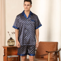 Men's Summer Printed Short-sleeved Shorts Pajamas | Anvare