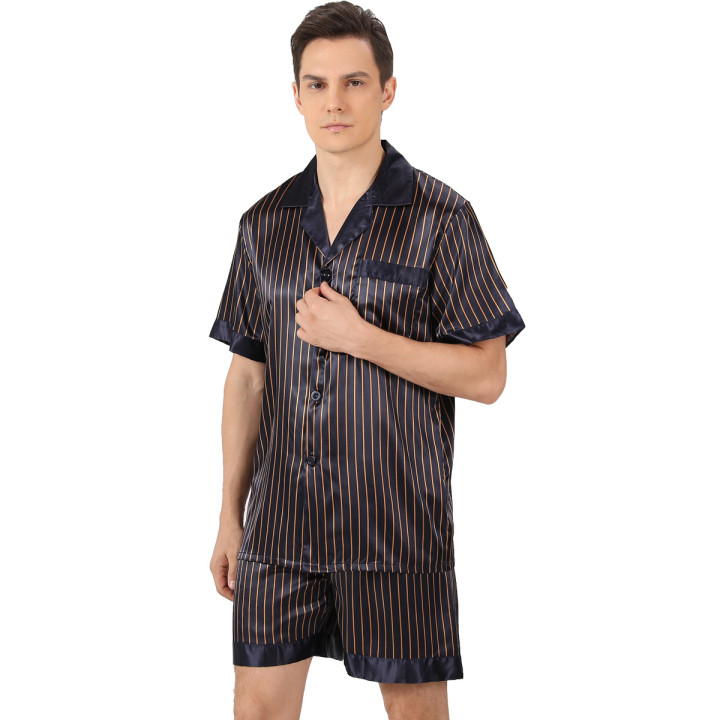 Men's Summer Printed Short-sleeved Shorts Pajamas | Anvare
