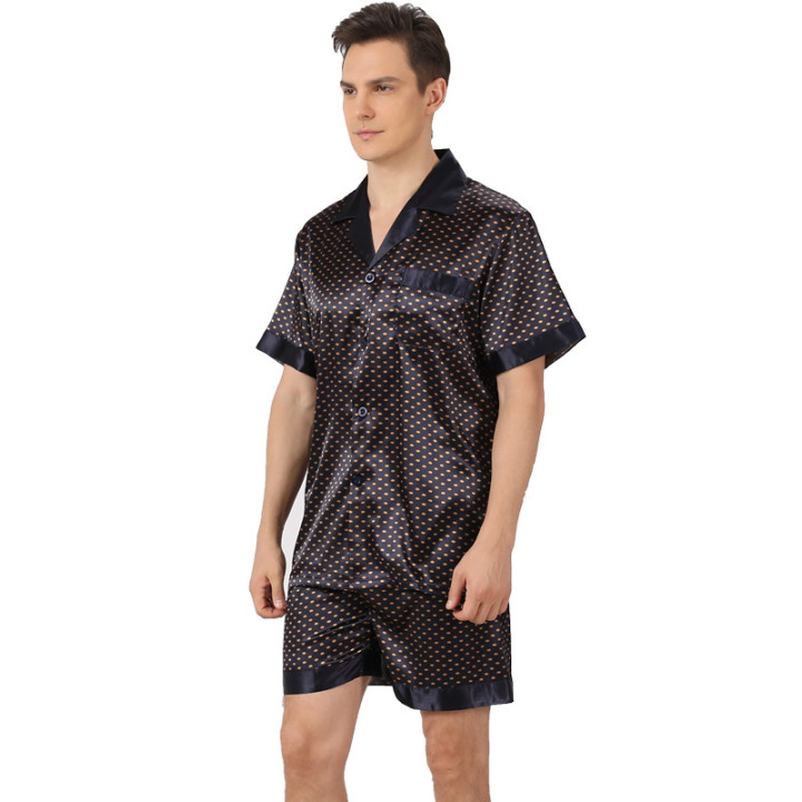 Men's Summer Printed Short-sleeved Shorts Pajamas | Anvare