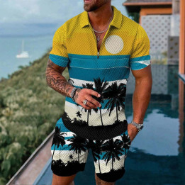 Fashion Casual Zipper Short Sleeve Suit | Anvare