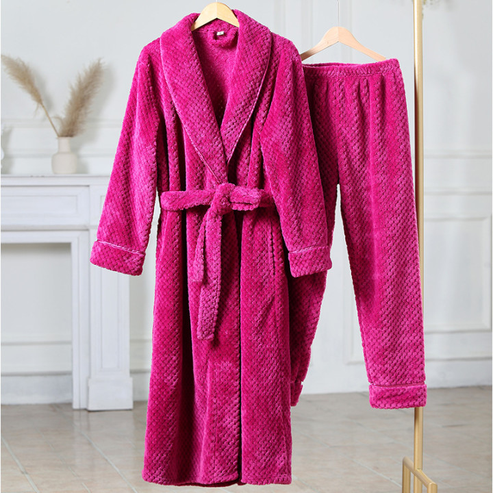 Flannel Comfortable Thermal Pajamas Suit | Anvare