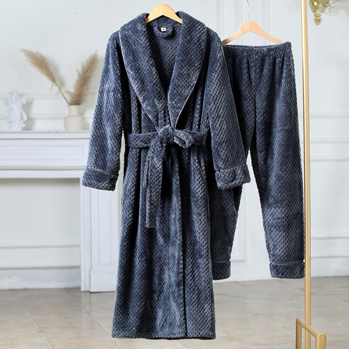 Flannel Comfortable Thermal Pajamas Suit | Anvare
