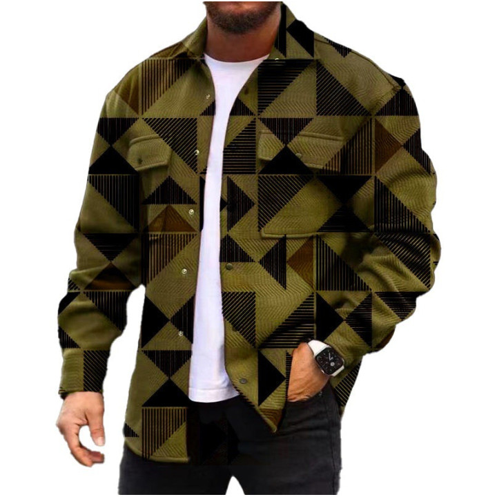 3D Digital Printing Coat Autumn Fashion Casual Men's Jackets Shirt | Anvare