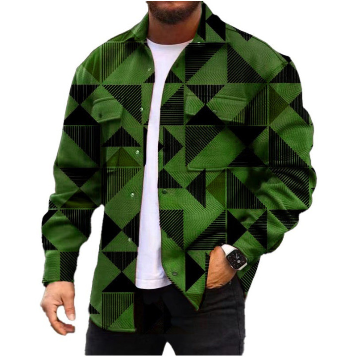 3D Digital Printing Coat Autumn Fashion Casual Men's Jackets Shirt | Anvare