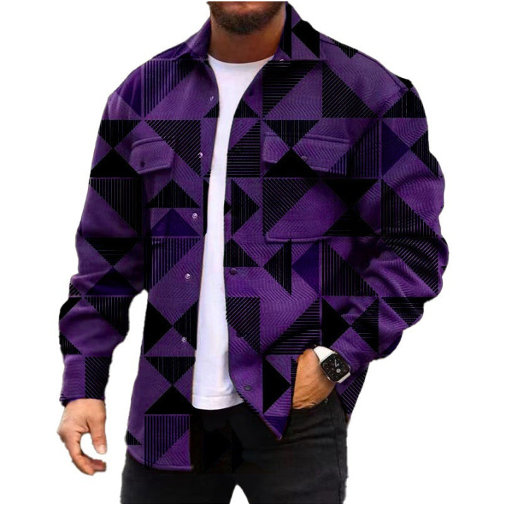 3D Digital Printing Coat Autumn Fashion Casual Men's Jackets Shirt | Anvare