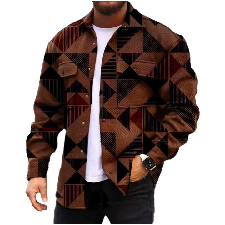 3D Digital Printing Coat Autumn Fashion Casual Men's Jackets Shirt | Anvare