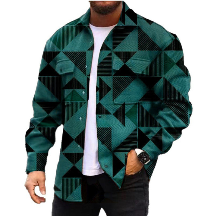 3D Digital Printing Coat Autumn Fashion Casual Men's Jackets Shirt | Anvare