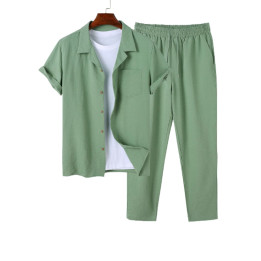 New Digital Men's Cotton And Linen Shirt Outfit | Anvare