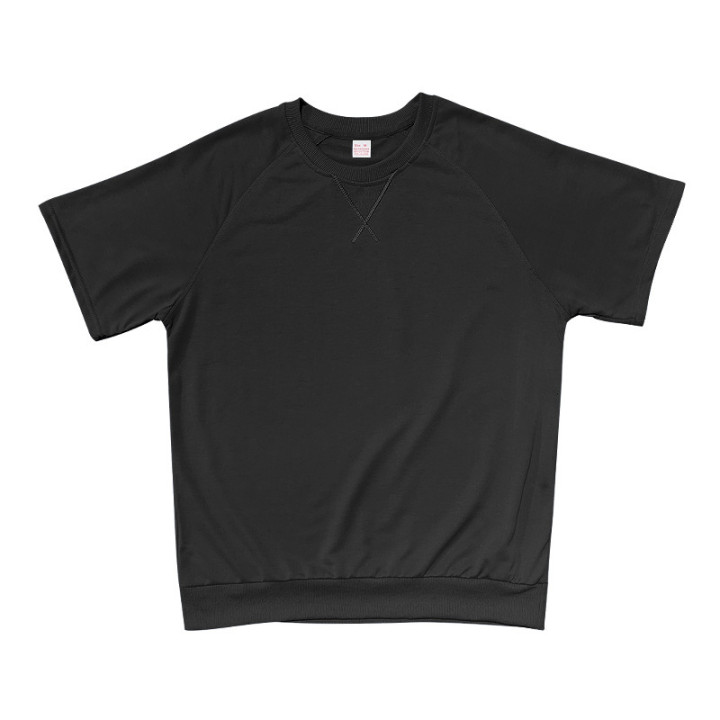 Men's Terry Casual Round Neck Sports Shorts Short Sleeve Two-piece Set | Anvare