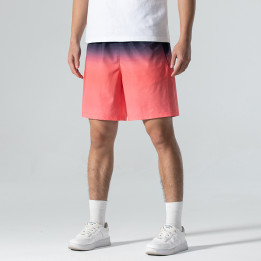 Summer Thin Ice Silk Shorts Men's Gradient Sports Beach Pants | Anvare