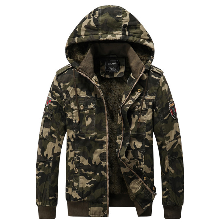 Casual Men's Jacket Camouflage Printed Outerwear | Anvare