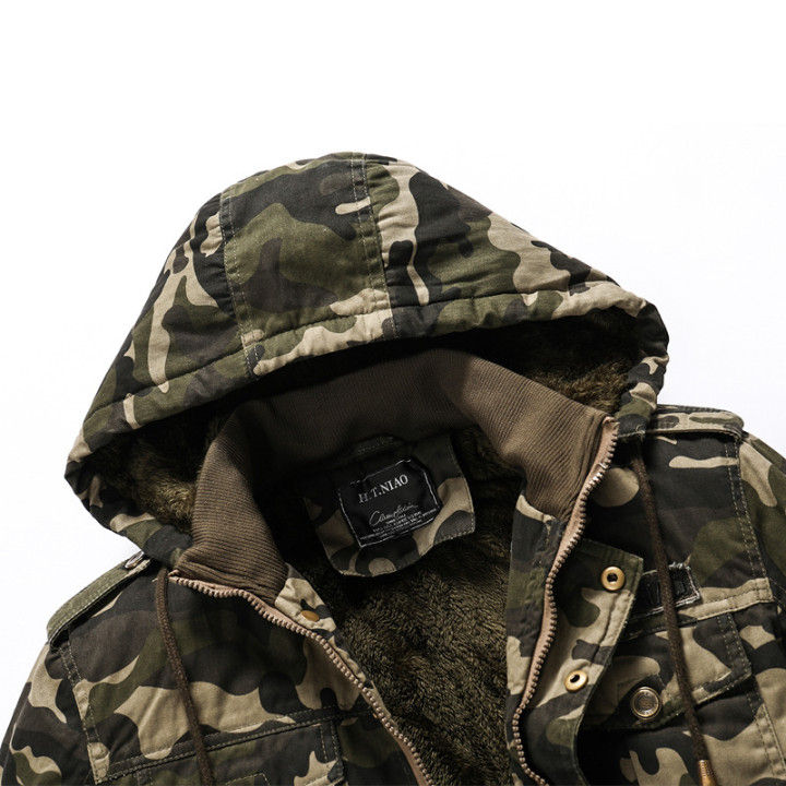 Casual Men's Jacket Camouflage Printed Outerwear | Anvare