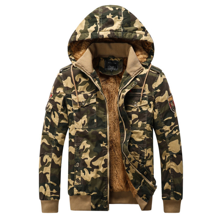 Casual Men's Jacket Camouflage Printed Outerwear | Anvare