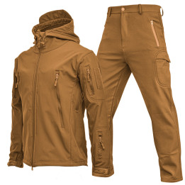 Outdoor Shark Skin Soft Shell Jacket Suit | Anvare