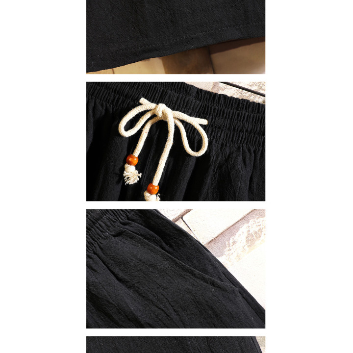 Men's Linen Shorts Short Sleeve Suit Chinese Style | Anvare