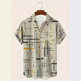 Fashion Printed Shirt Summer Menswear Printing | Anvare