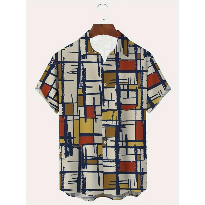 Fashion Printed Shirt Summer Menswear Printing | Anvare
