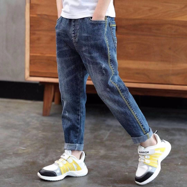 Boys' Denim Trousers Trousers Children's Clothing | Anvare