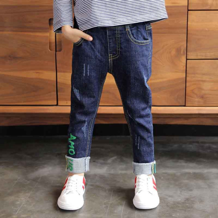 Boys' Denim Trousers Trousers Children's Clothing | Anvare
