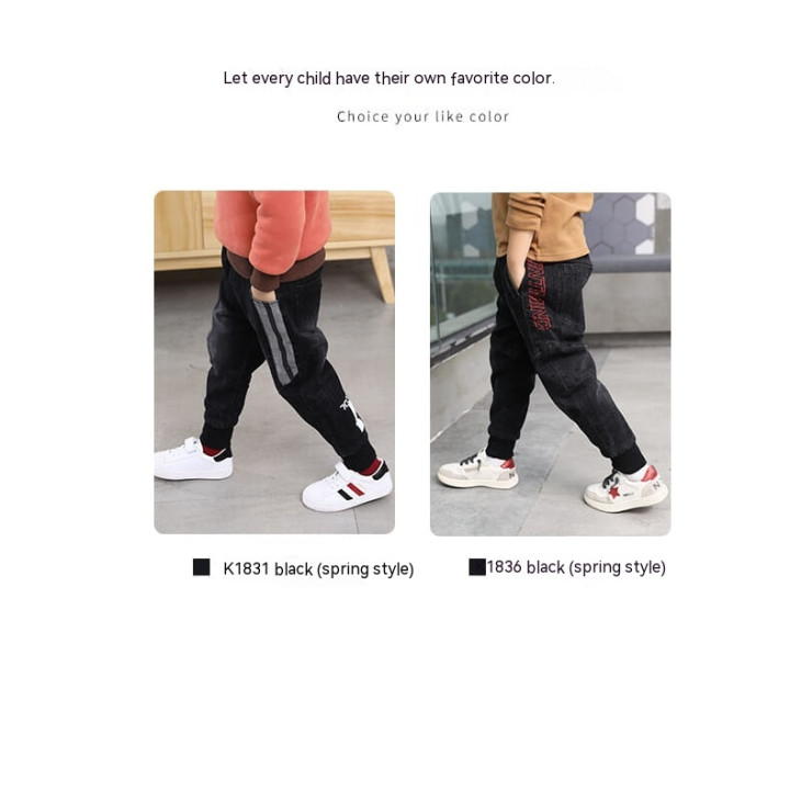 Boys' Denim Trousers Trousers Children's Clothing | Anvare
