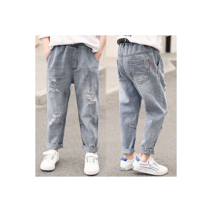 Boys' Denim Trousers Trousers Children's Clothing | Anvare