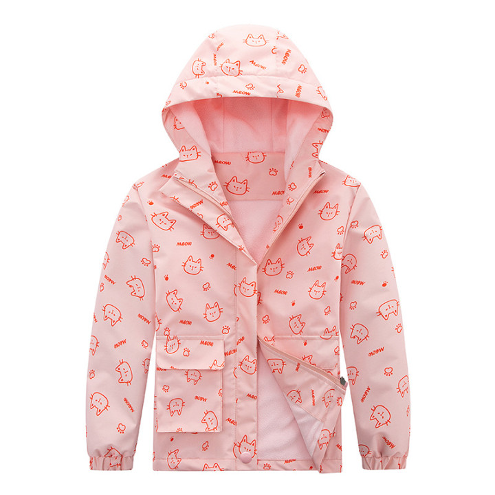 Kids' Coat Windproof Waterproof Jacket Fleece-lined Camouflage Clothing | Anvare