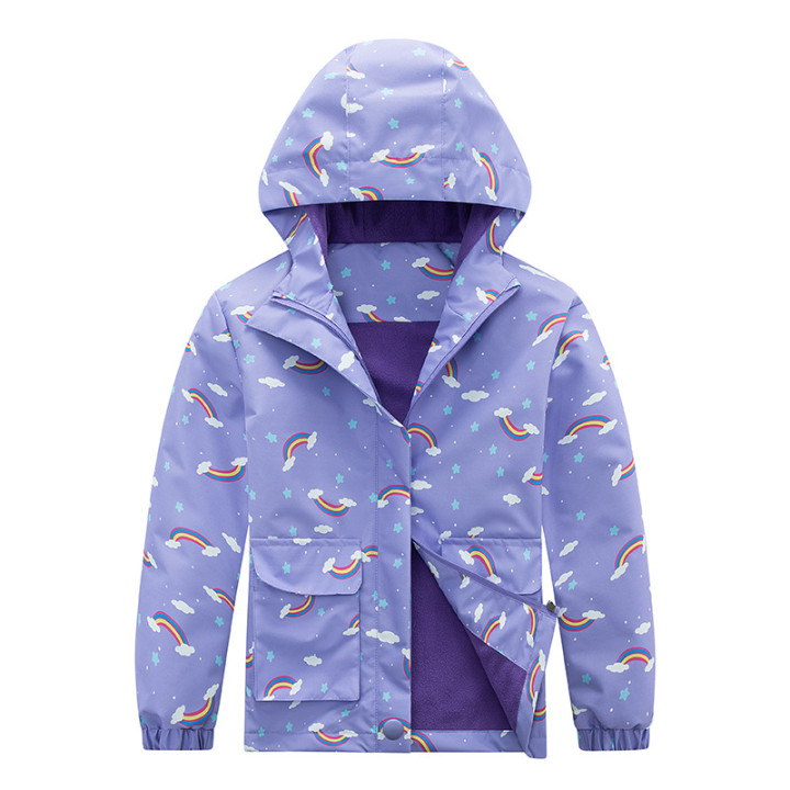 Kids' Coat Windproof Waterproof Jacket Fleece-lined Camouflage Clothing | Anvare