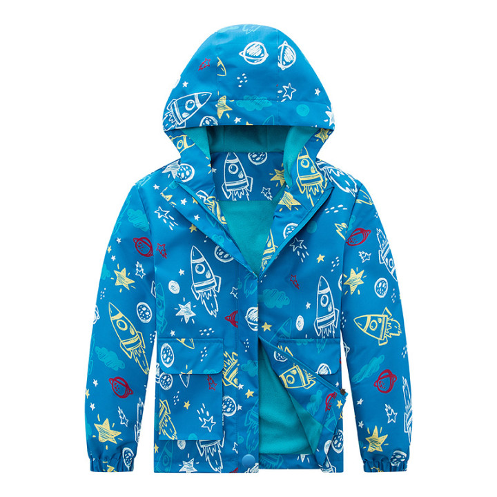 Kids' Coat Windproof Waterproof Jacket Fleece-lined Camouflage Clothing | Anvare